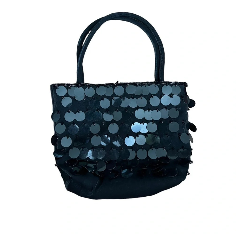 Mini Sequins Black Bag Y2K